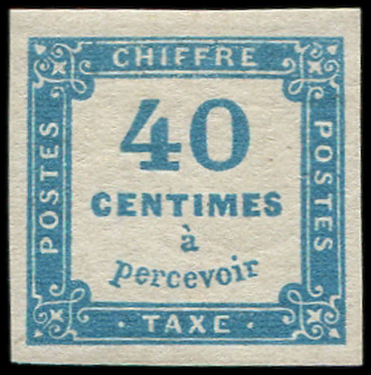 * TAXE - *    7   40c. Bleu, Frais Et TB - 1859-1959 Neufs