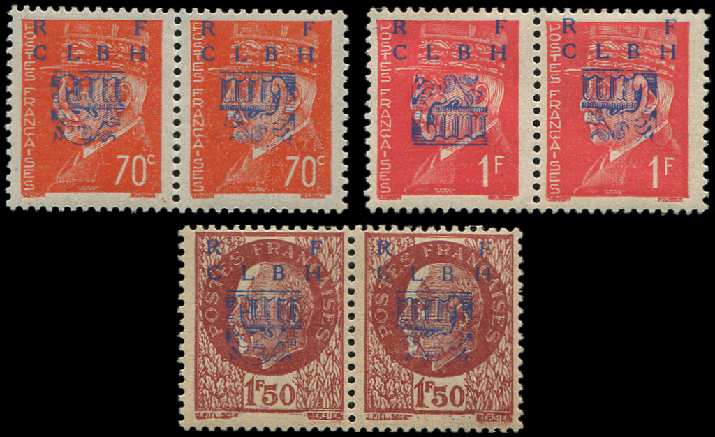 ** TIMBRES DE LIBERATION - **   DECAZEVILLE 3/4 Et 6 : 70c., 1f. Et 1f50 T I Et II Se Tenant, TB - Libération