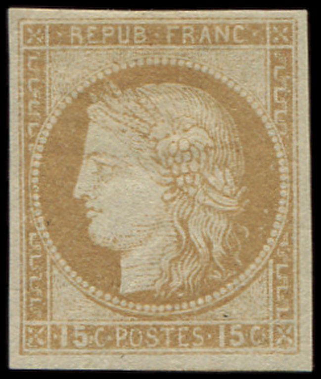 * *    19   15c. Bistre, TB - Autres & Non Classés