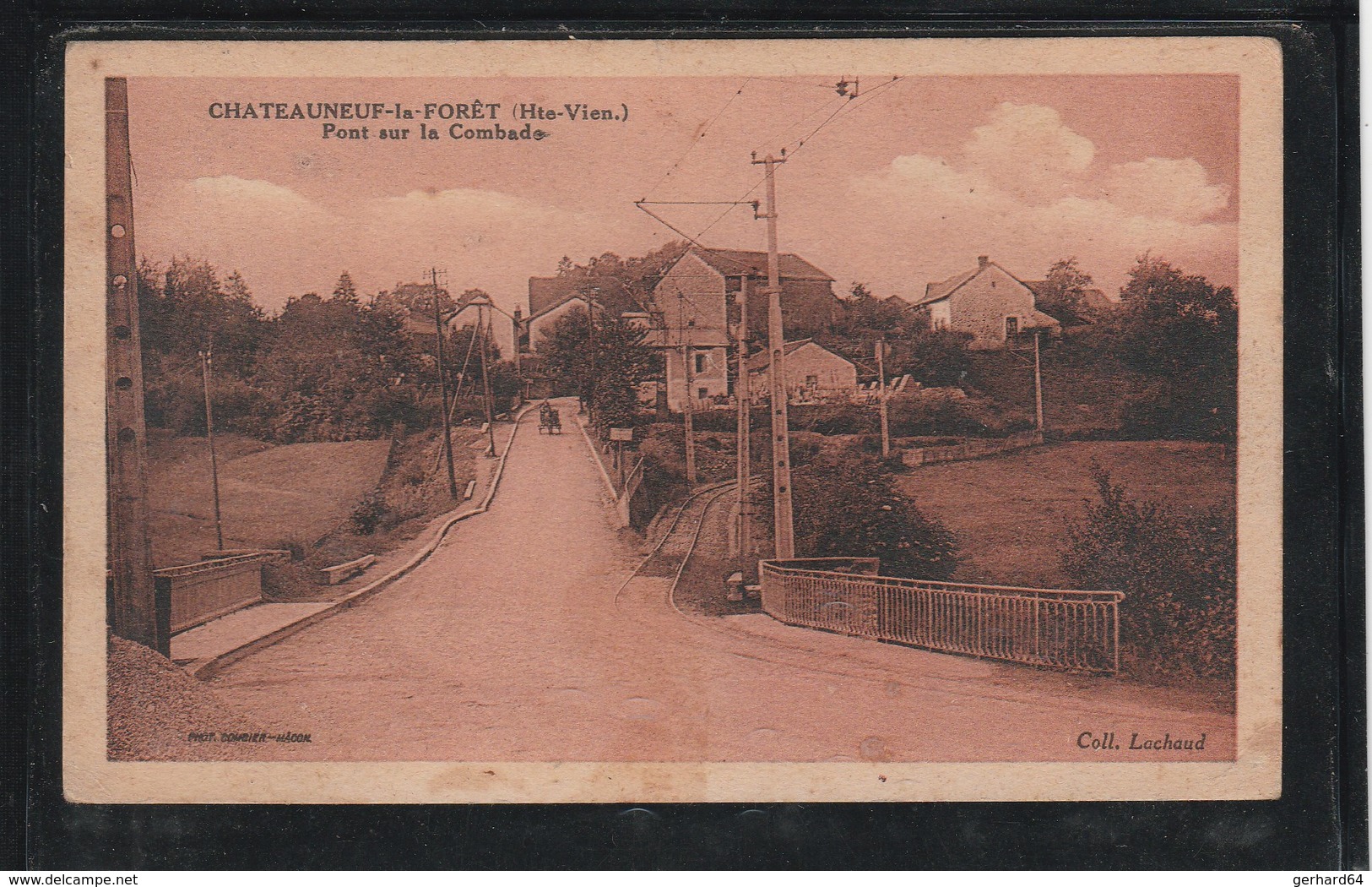 CPA - CHATEAUNEUF-la-FORET - Pont Sur La Combade - Circulé En 1933 (Lot 331) - Chateauneuf La Foret