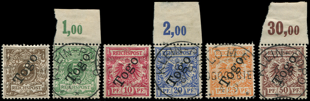 TOGO 1/6 : Série De 1897 Obl., N°1 Et 3 (*), TB - Autres & Non Classés