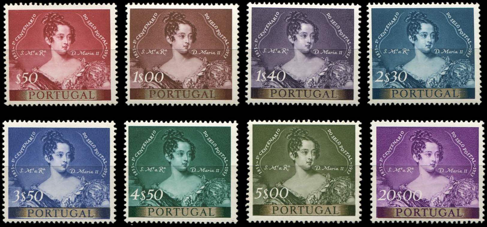 ** **   PORTUGAL 797/804 : Reine Dora Maria II, La Série, TB - Autres & Non Classés