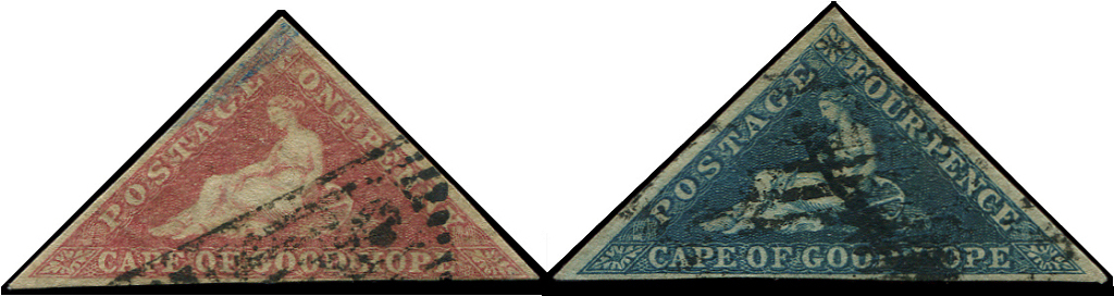 CAP DE BONNE-ESPERANCE 3/4 : 1p. Et 4p., Obl., TB - Cap De Bonne Espérance (1853-1904)