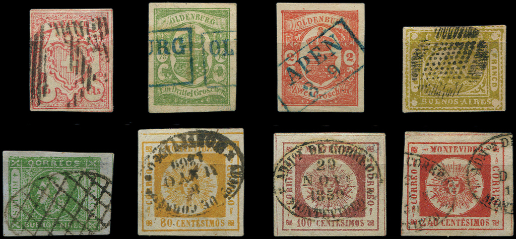 Lot De 8 Faux Sperati Obl. Pays Divers, Marqués Faux Au Verso Et Signés, B/TB - Collections (en Albums)