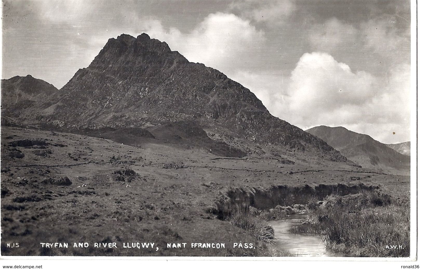 CPP Angleterre Pays De Galles TRYFAN AND RIVER LLUCWY NANT FFRANCON PASS Montagne Rivière - Zu Identifizieren