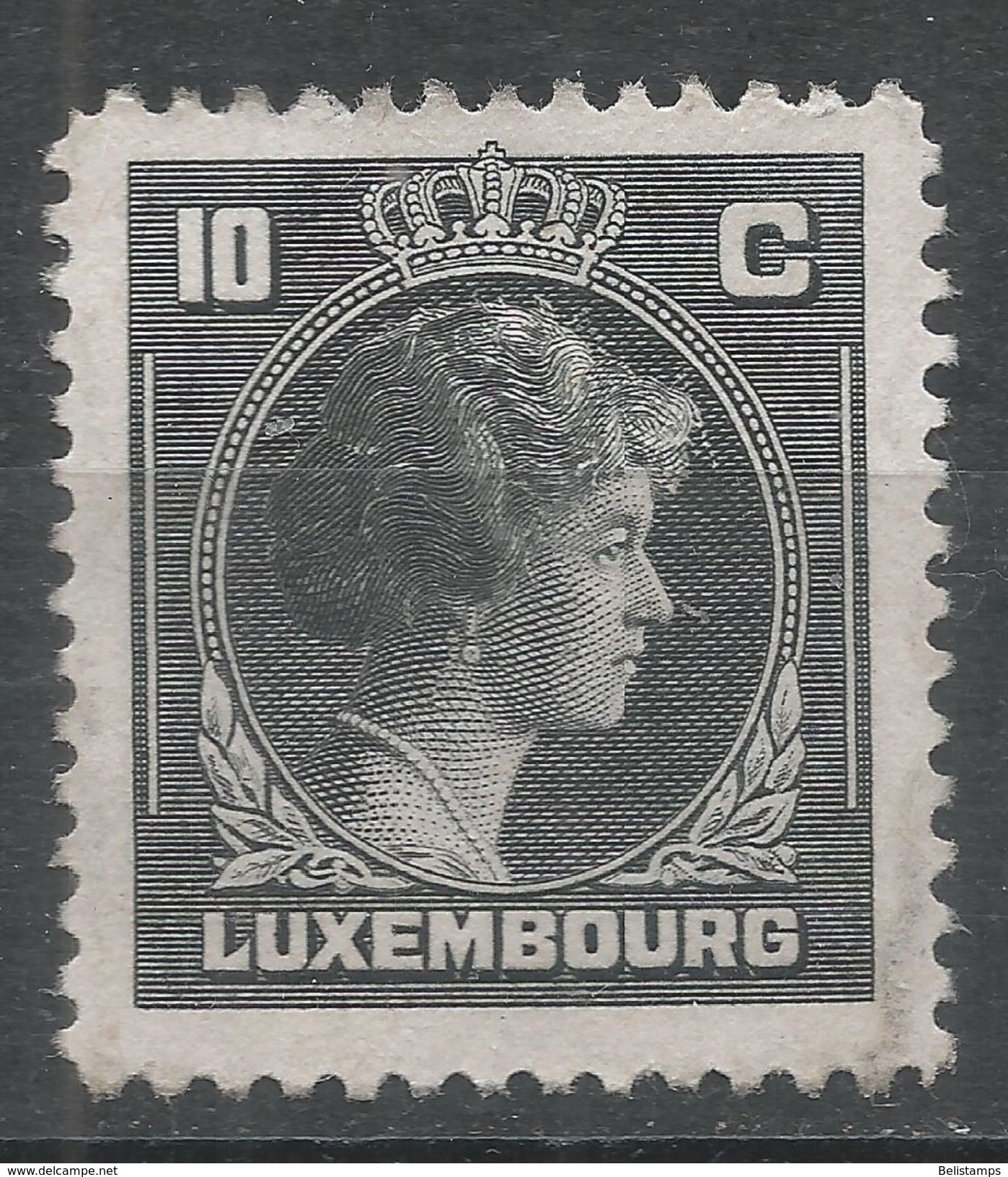 Luxembourg 1944. Scott #219 (MH) Grand Duchess Charlotte - 1944 Charlotte Right-hand Side