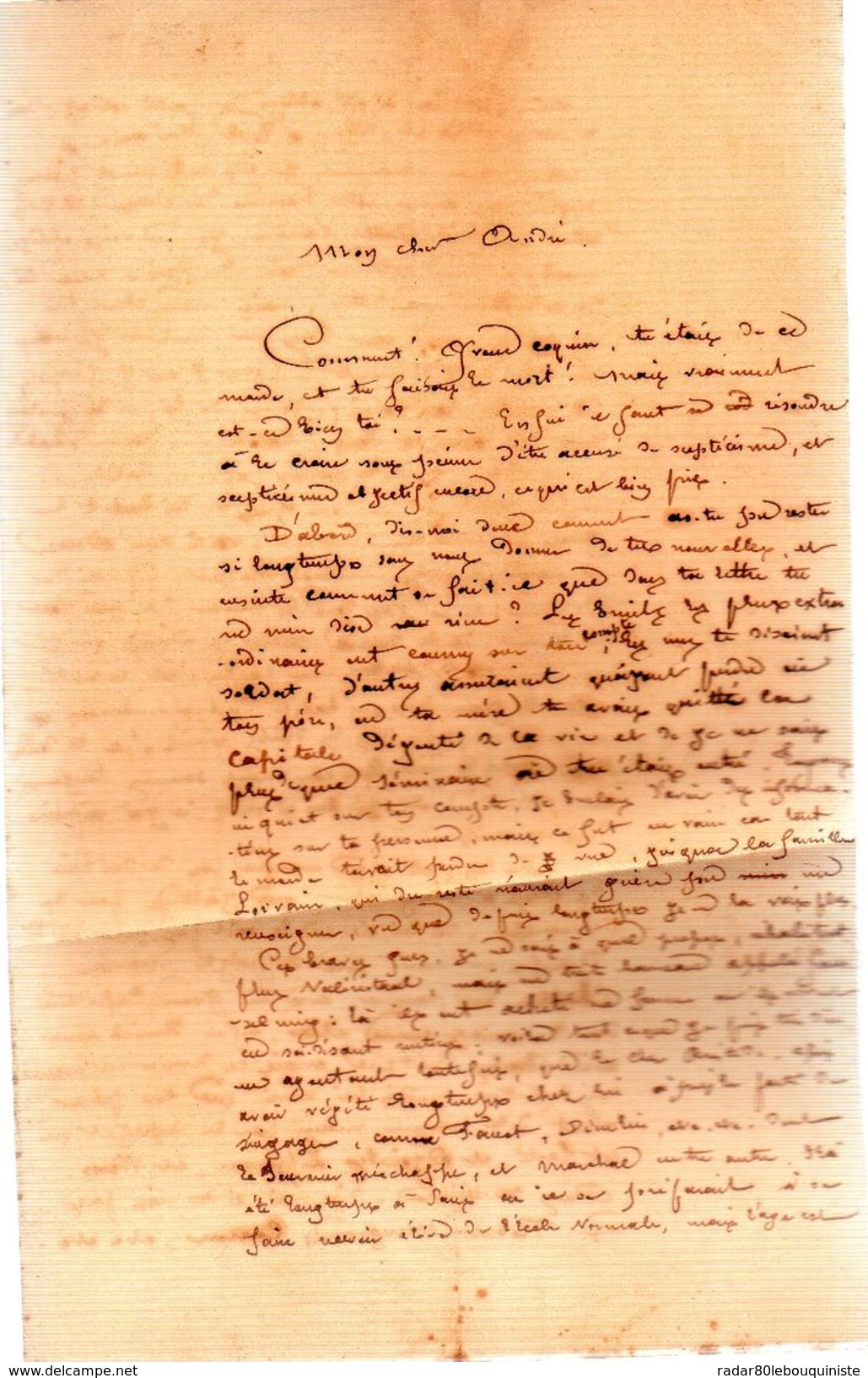 LAS. SCHWABEL .deux Lettres Manuscrites Signées.23 Juin 1860 & 26 Décembre 1860.à André .... - Autres & Non Classés