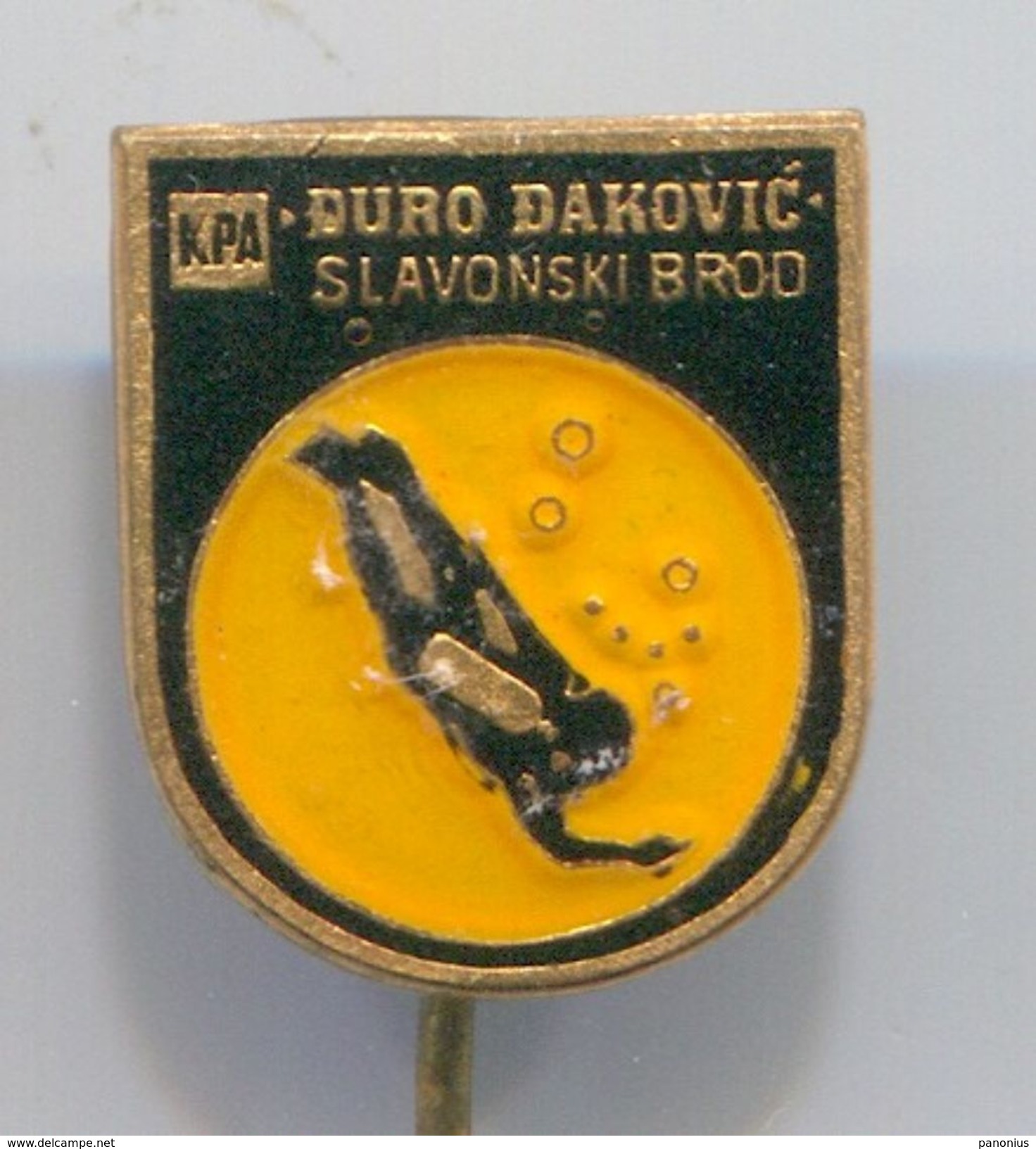 DIVING - Underwater Activities, Club Slavonski Brod, Croatia, Vintage Pin, Badge, Abzeichen, Enamel - Immersione