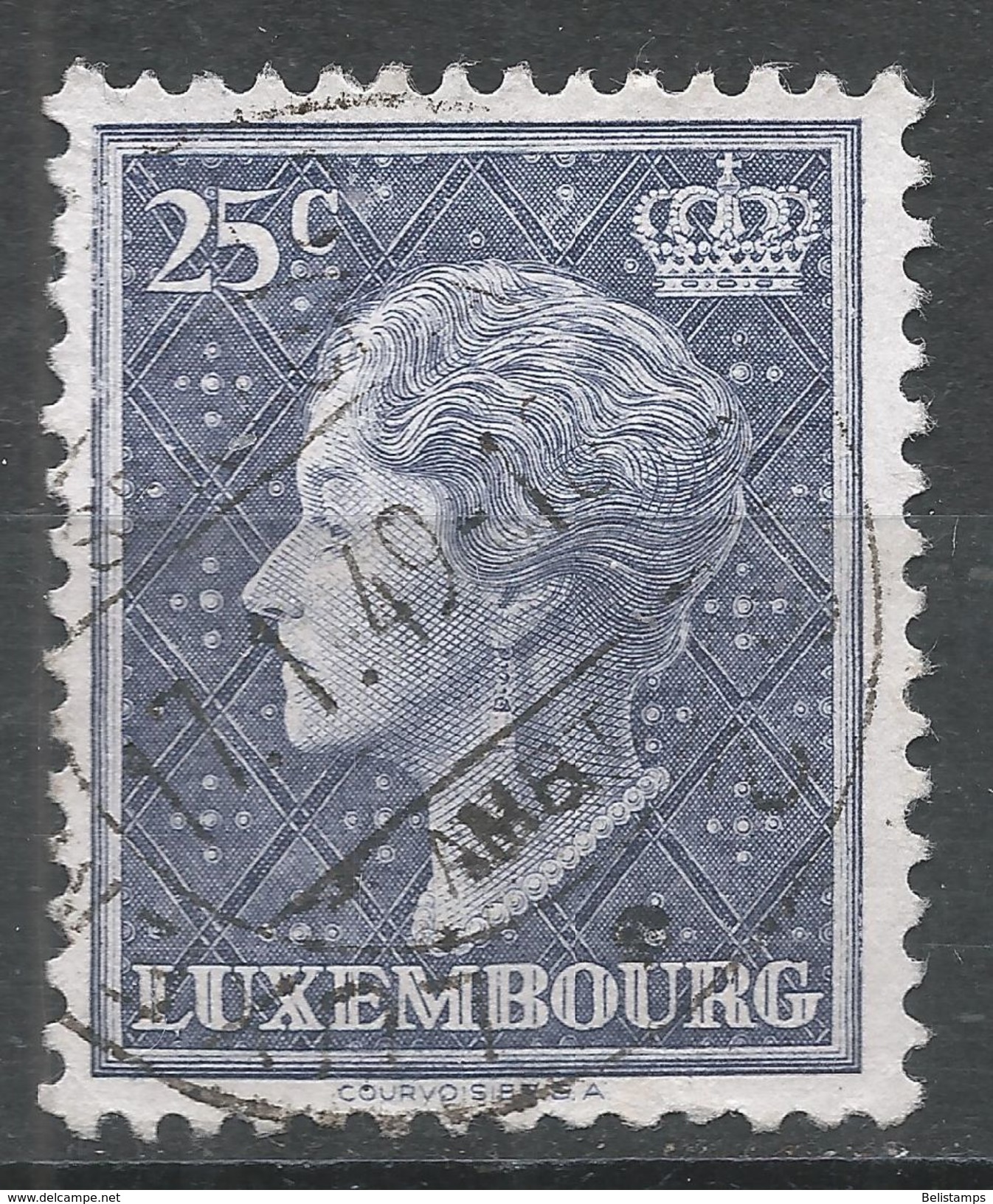 Luxembourg 1948. Scott #251 (U) Grand Duchess Charlotte - 1948-58 Charlotte Linkerkant