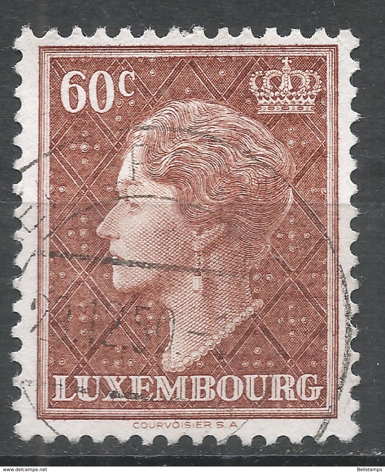 Luxembourg 1949. Scott #252 (U) Grand Duchess Charlotte - 1948-58 Charlotte Linksprofil