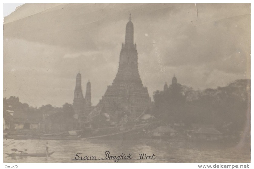 Thaïlande - Siam Thailand - Colonial - Photographie Fin XIXème - Bangkok - Wat - Tailandia