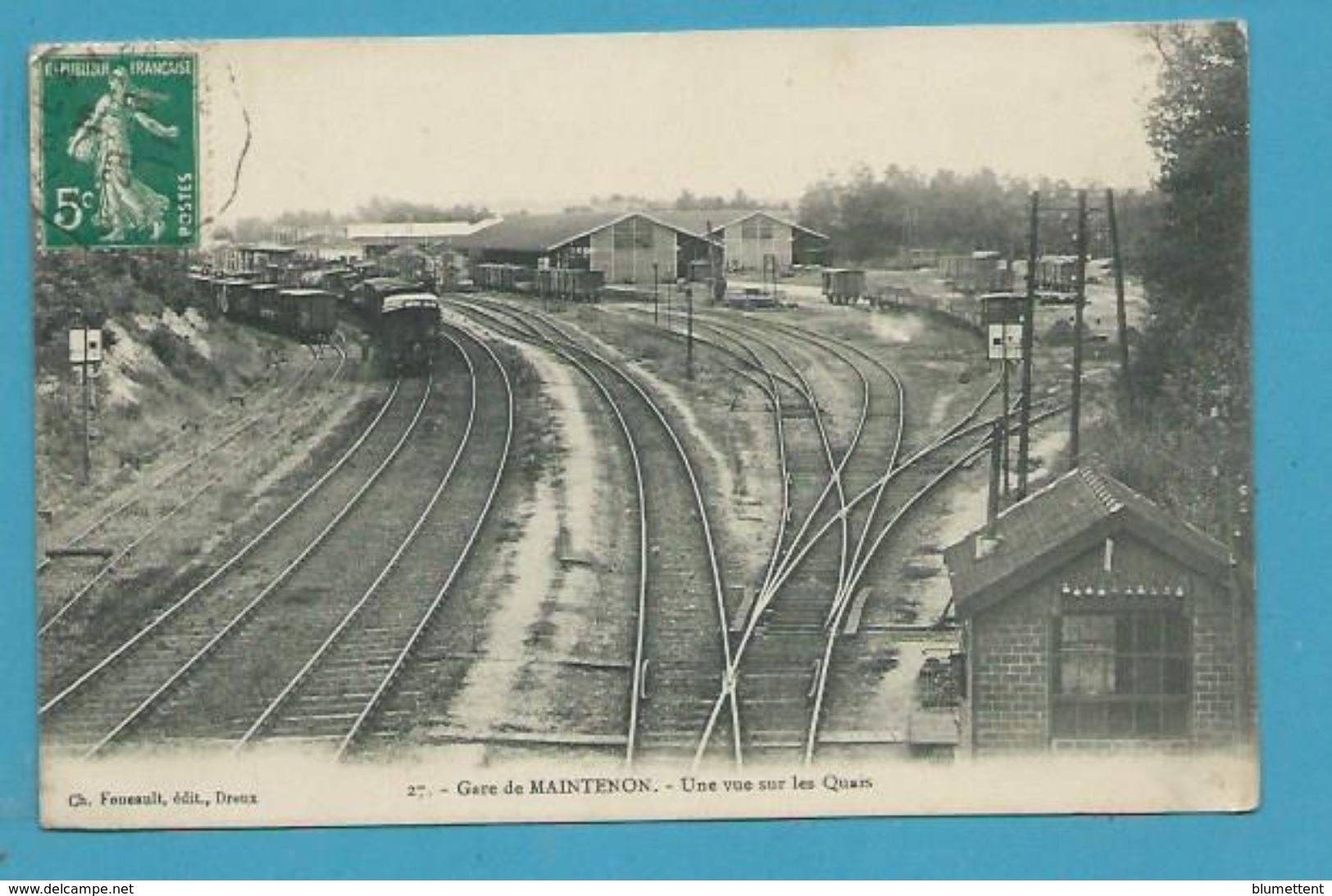 CPA 27 - Chemin De Fer Train En Gare MAINTENON 28 - Maintenon