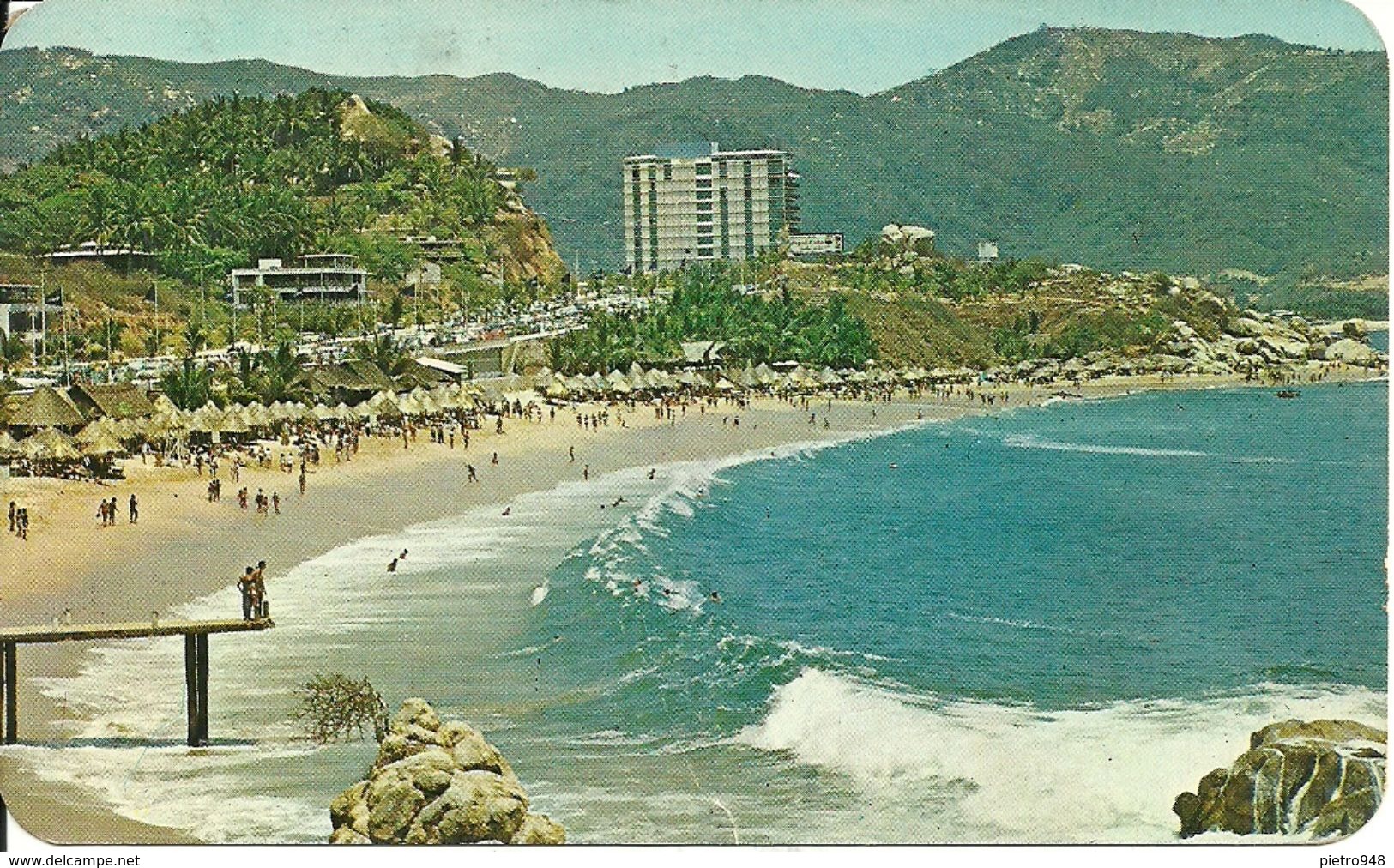 Acapulco (Messico, Mexico) Playa Condesa E Hotel Presidente, Condesa Beach With The Hotel Presidente - Mexico