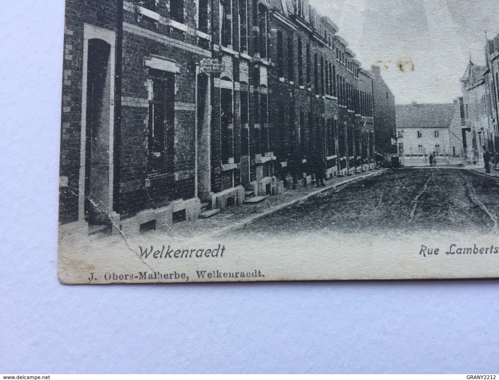 WELKENRAEDT " Rue LAMBERTS "animée , Commerces ( 1907)J. Obers-Malherbe, Welkenraedt. - Welkenraedt