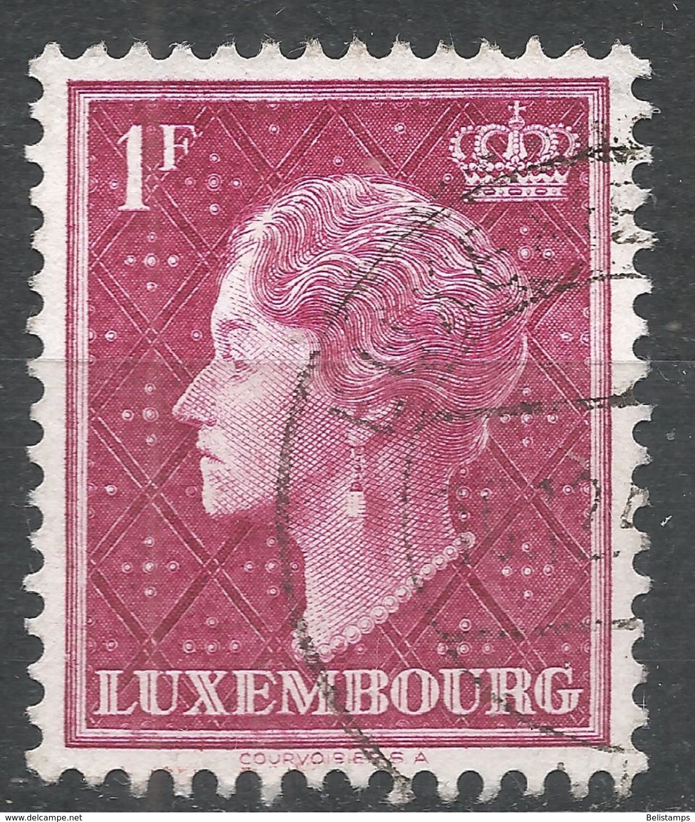 Luxembourg 1948. Scott #254 (U) Grand Duchess Charlotte - 1948-58 Charlotte De Profil à Gauche