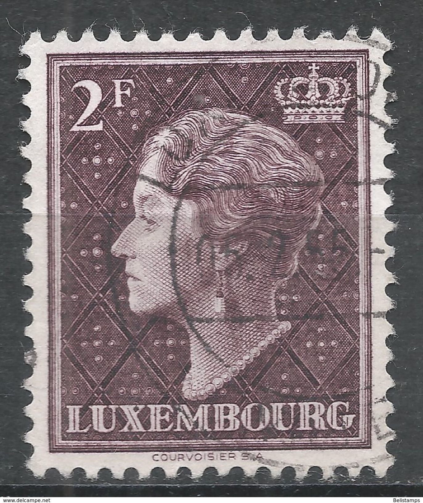 Luxembourg 1948. Scott #257 (U) Grand Duchess Charlotte - 1948-58 Charlotte De Profil à Gauche