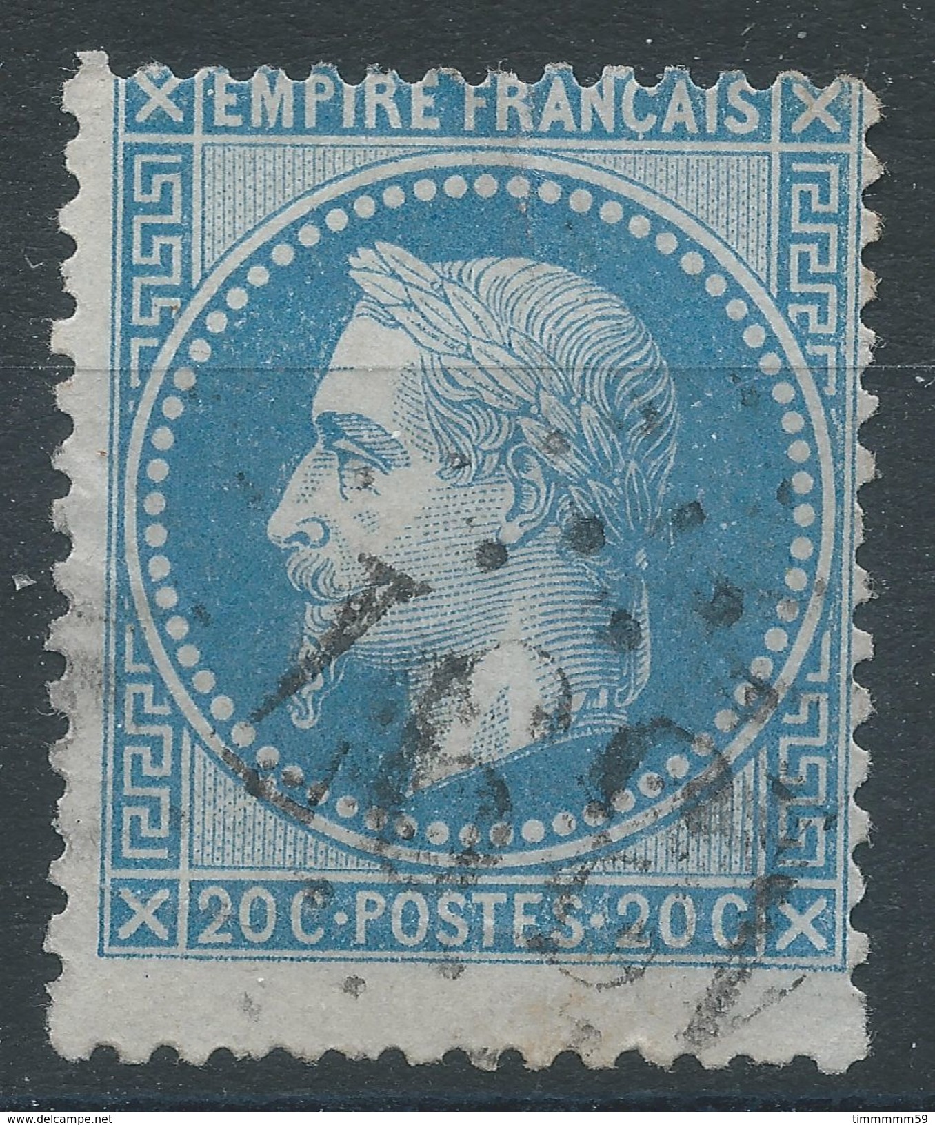 Lot N°37374   Variété/n°29, Oblit GC 1397 EPERNAY (49), Piquage, Bord De Feuille - 1863-1870 Napoleon III With Laurels