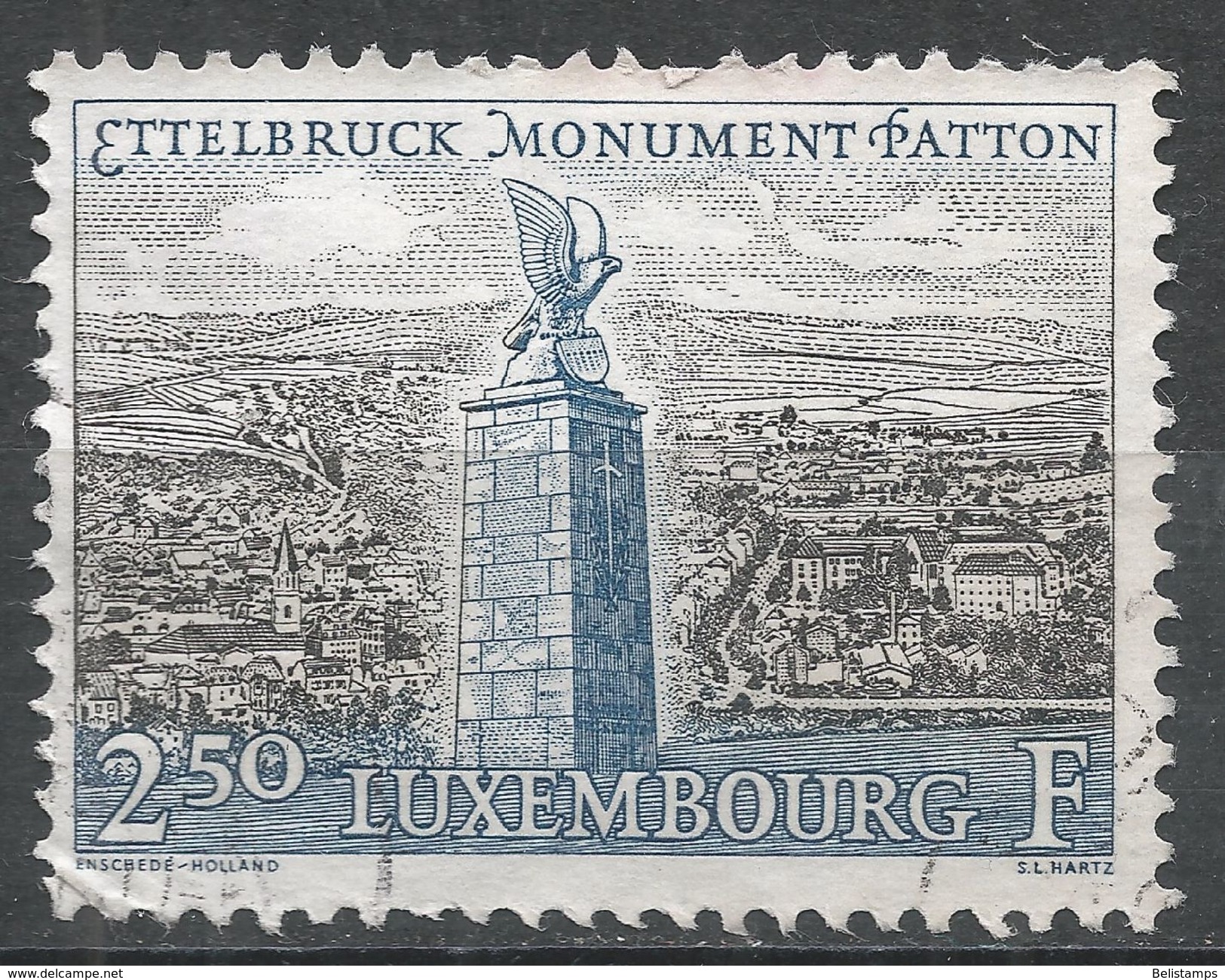 Luxembourg 1961. Scott #381 (U) General Patton Monument - Oblitérés