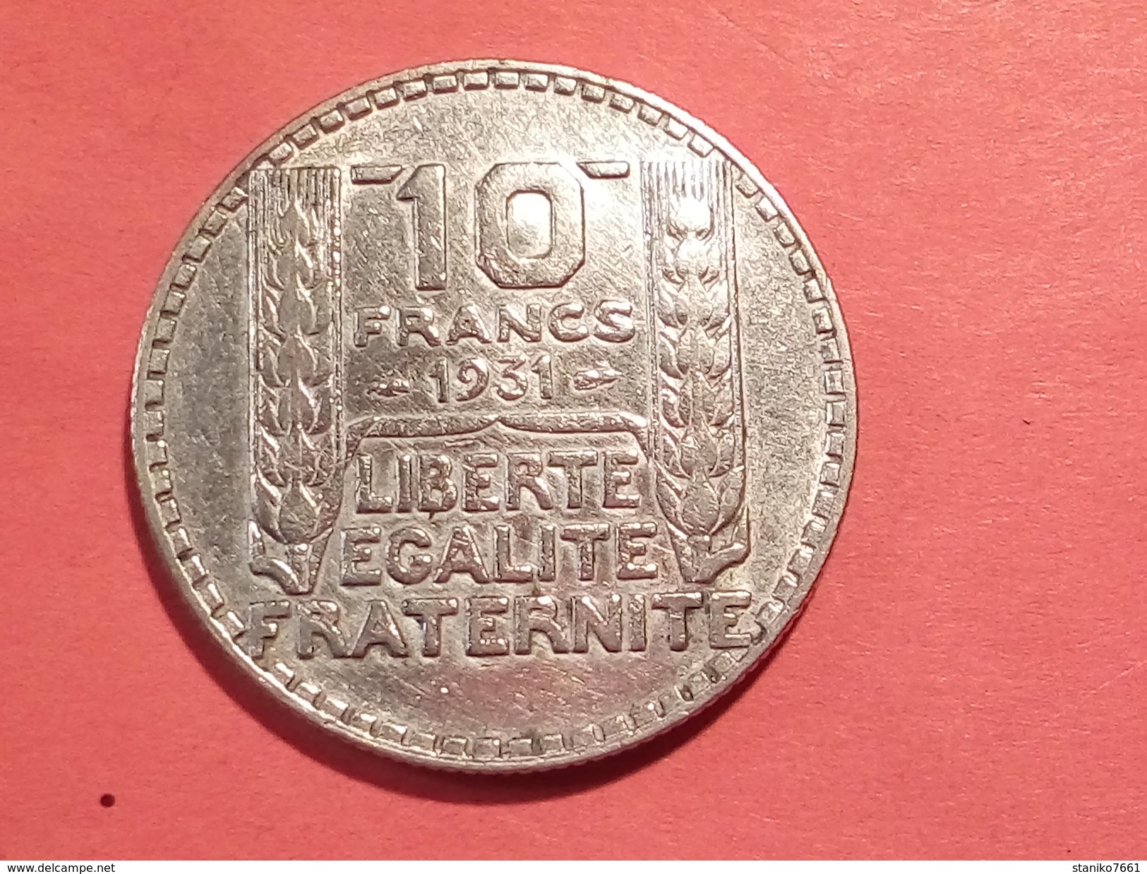 PIÈCE ARGENT MONNAIES FRANÇAISE 10 FRANCS TURIN 1931 - Autres & Non Classés