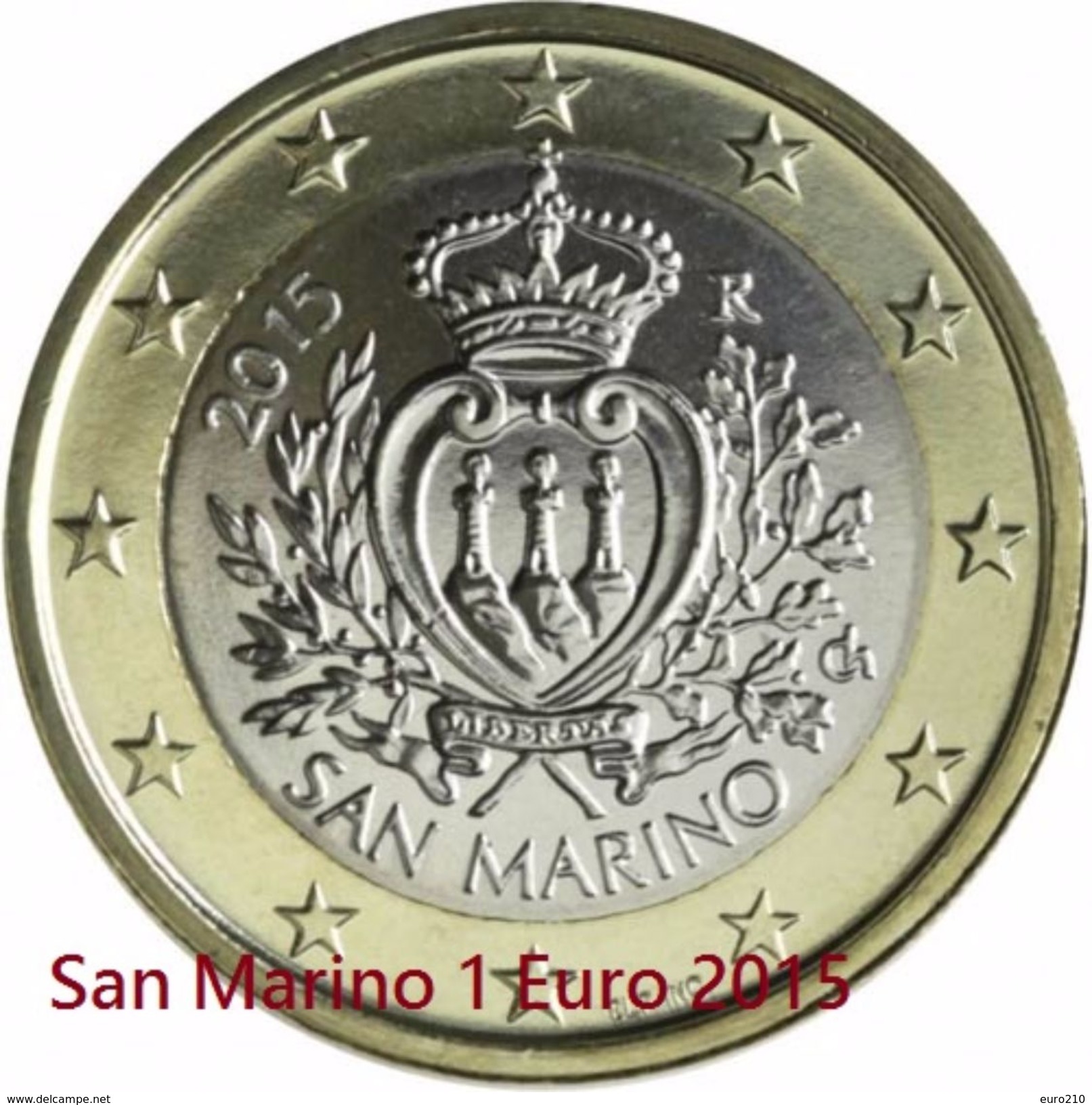 SAN MARINO 1 EURO 2015 - UNC Quality - In Stock - San Marino