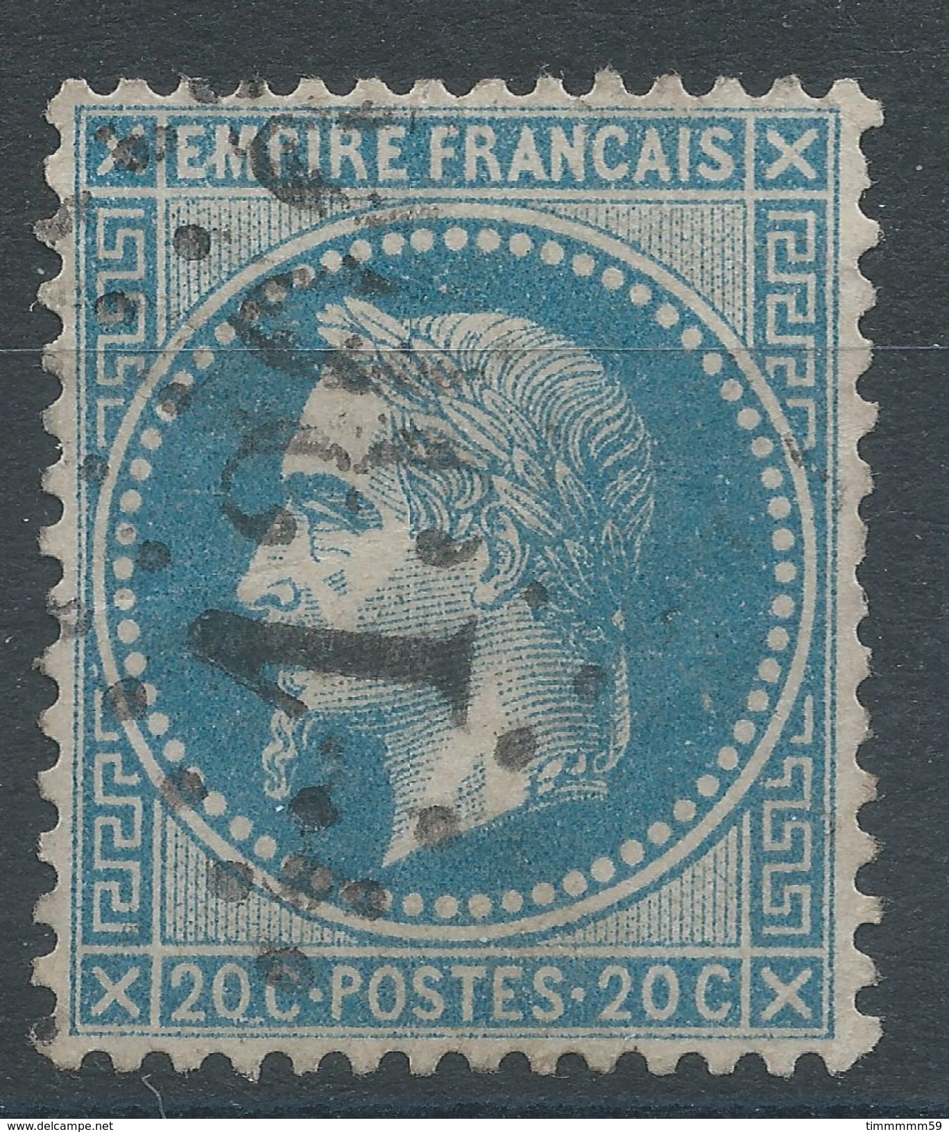 Lot N°37402  Variété/n°29, Oblit GC 1300 DIEULEFIT (25), Ind 4, E Et M De EMPIRE Relié, Entre 0 Et C De 20C - 1863-1870 Napoleone III Con Gli Allori