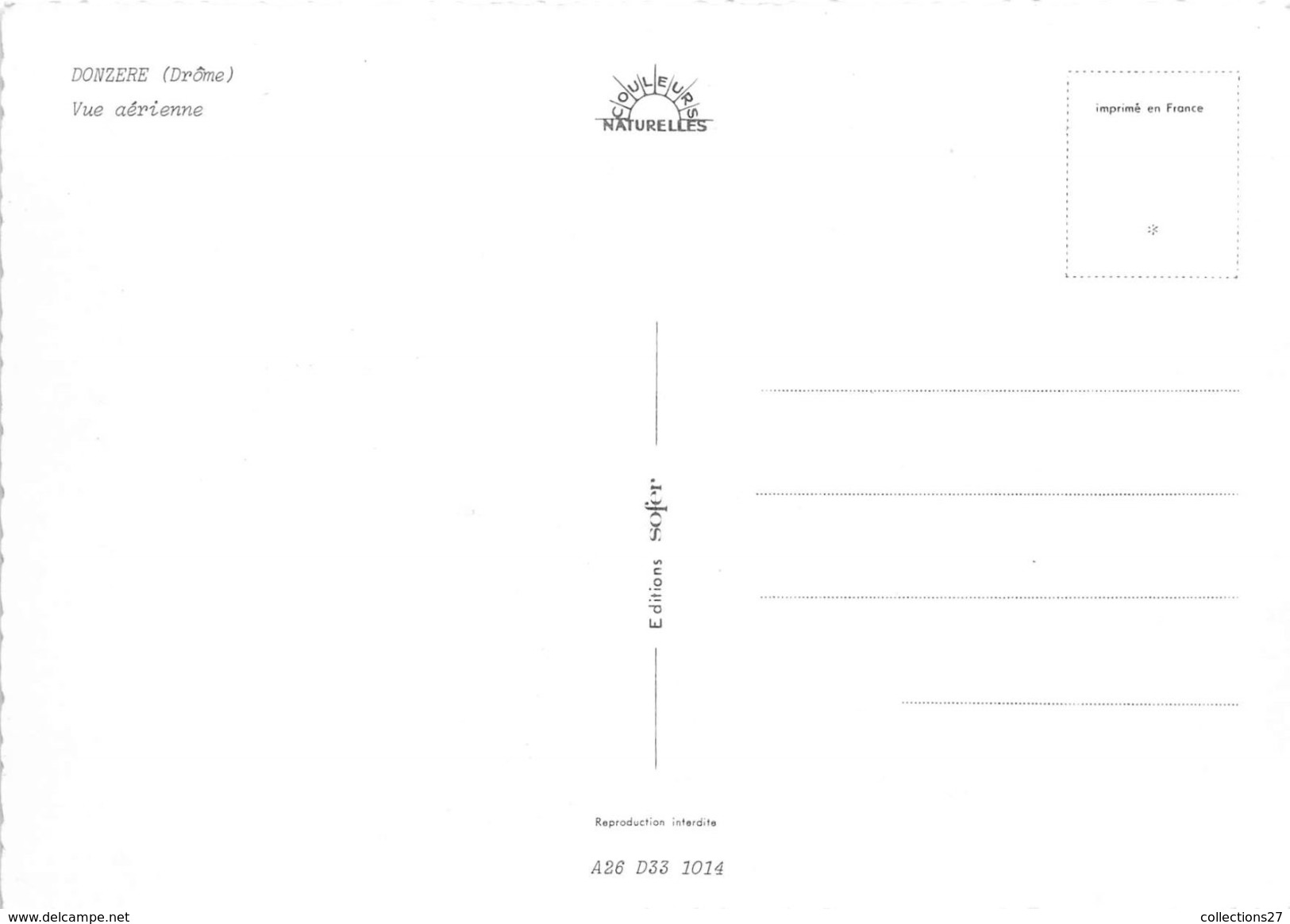 26-DONZERE- VUE AERIENNE - Donzere