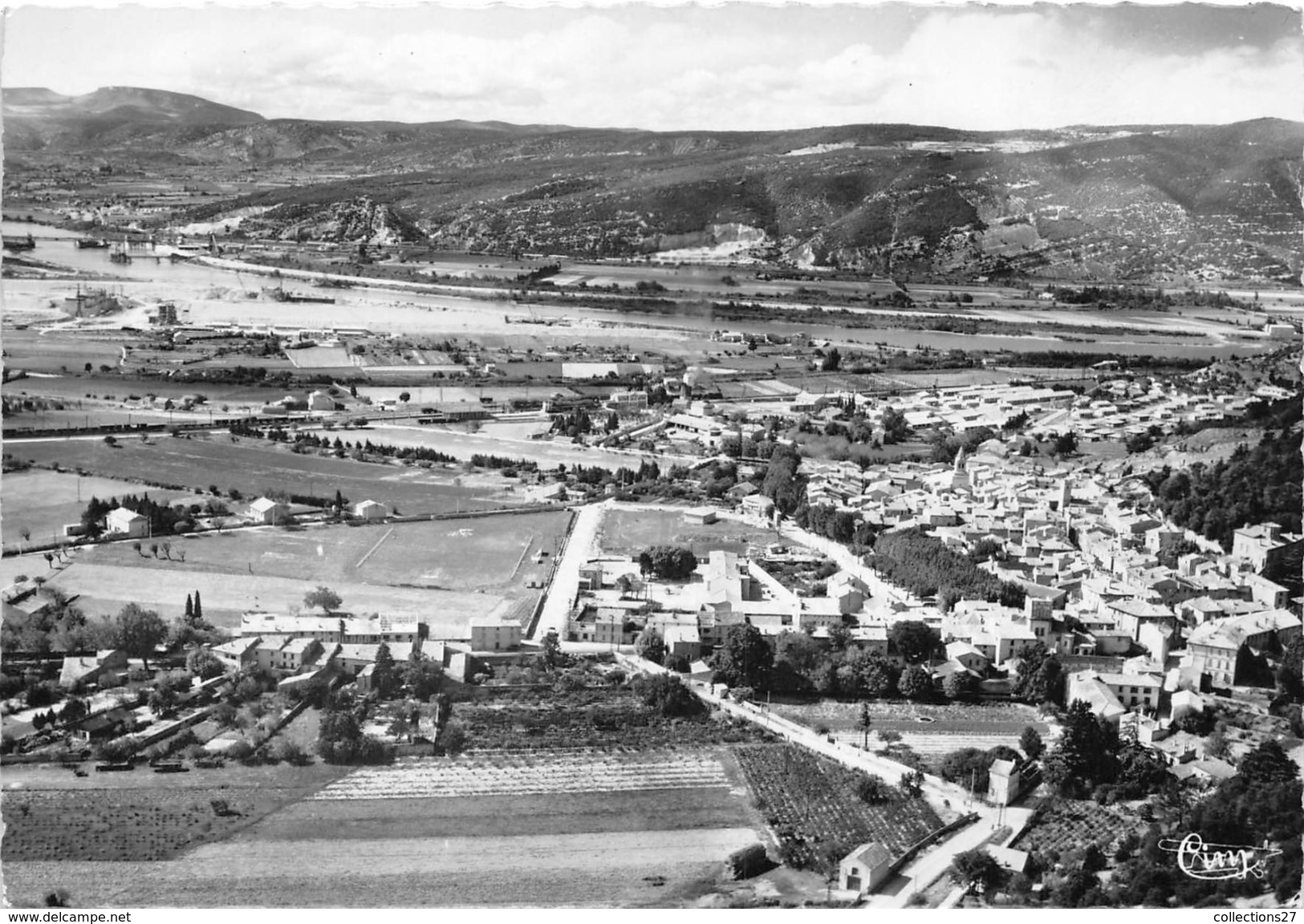 26-DONZERE-VUE GENERALE AERIENNE - Donzere