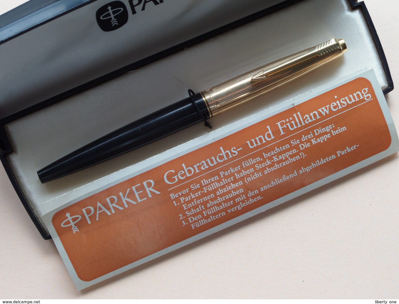 PARKER 45 Compleet In Origineel Doosje Met Gebrauchs- Und Füllanweisung ( Pen : Zie Foto's Voor Detail ) ! - Plumes