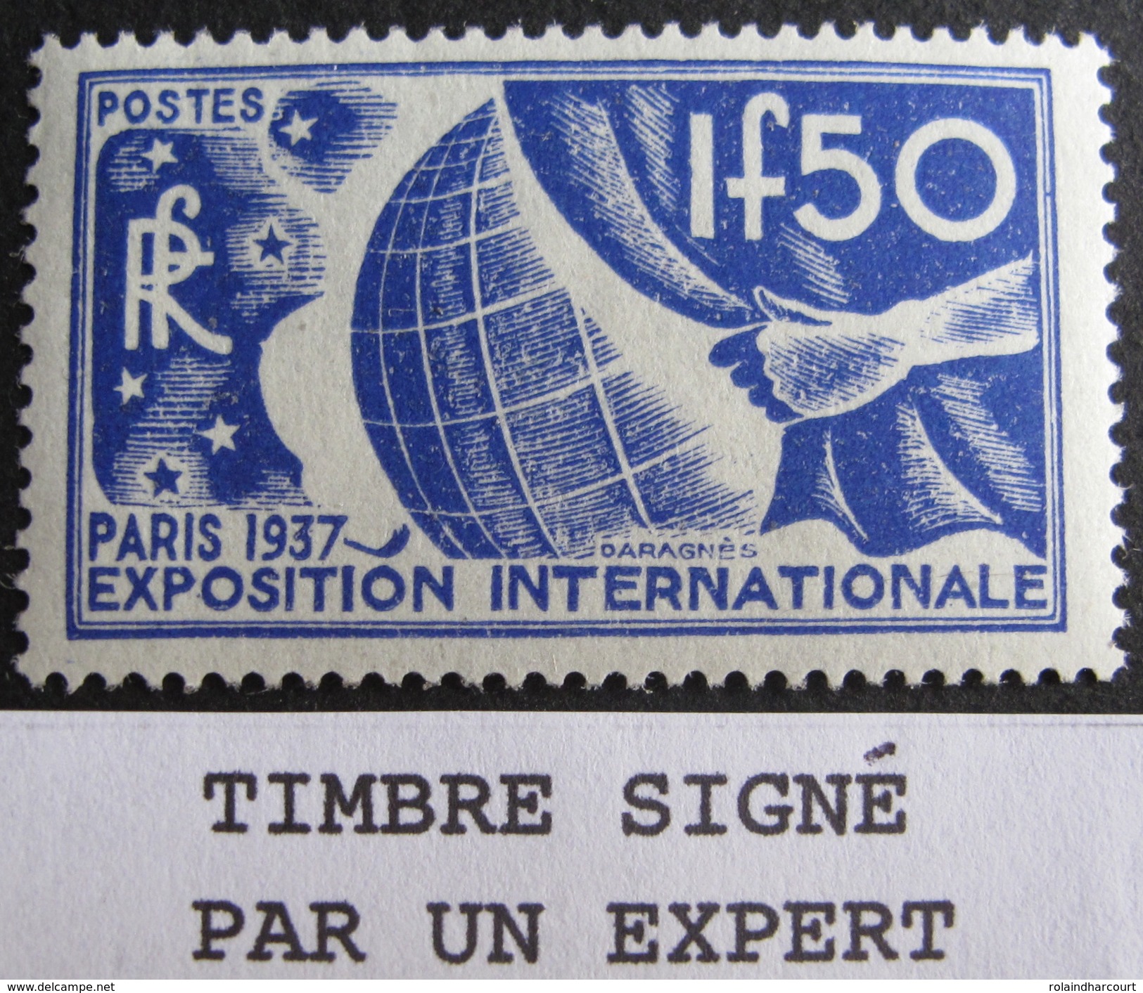 LOT BP/196B - 1936 - EXPO PARIS - N°327 NEUF** Timbre Signé Par Un Expert - Cote : 80,00 € - Neufs