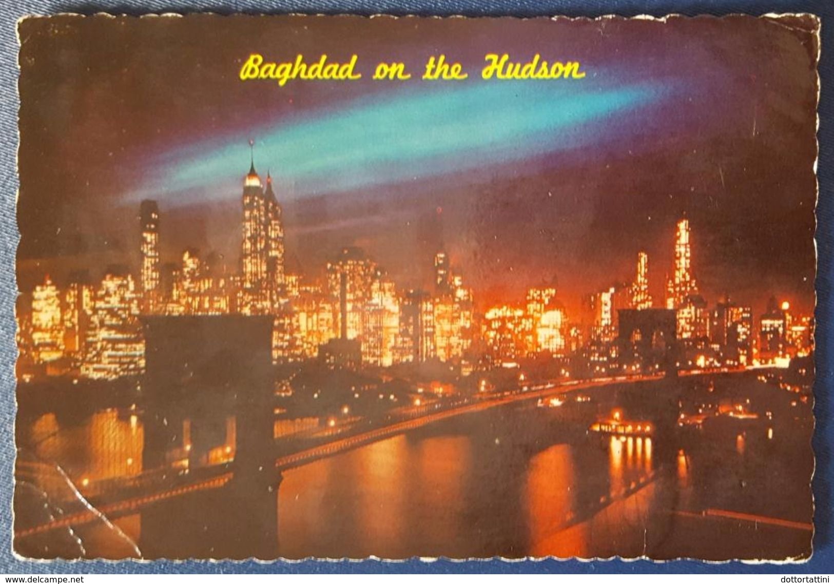 NEW YORK - BAGHDAD ON THE HUDSON - Brooklyn Bridge Vg 1972 - Hudson River