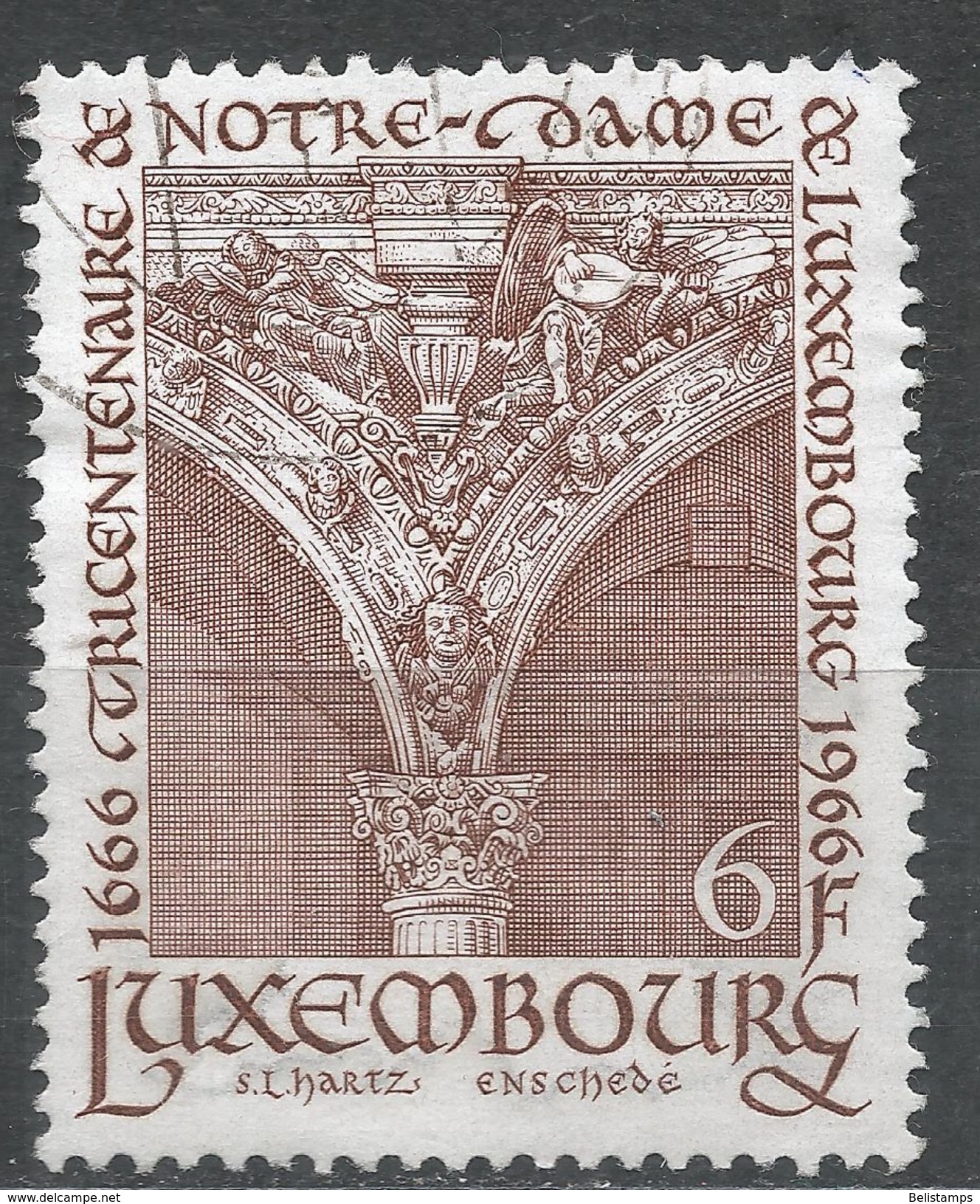 Luxembourg 1966. Scott #439 (U) 300th Anniv. Of Notre-Dame Of Luxembourg - Oblitérés