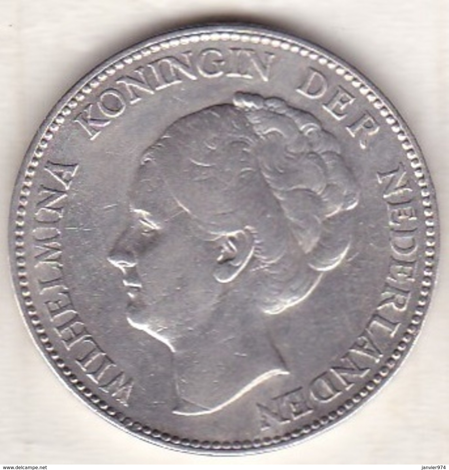 PAYS-BAS . 1 GULDEN 1931 . WILHELMINA .ARGENT - 1 Gulden