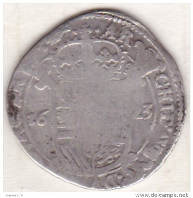 Pays-Bas Espagnols, 1 Escalin 1623  BRABANT , En Argent  , KM# 52.3 - 1714-1794 Pays-Bas Autrichiens  