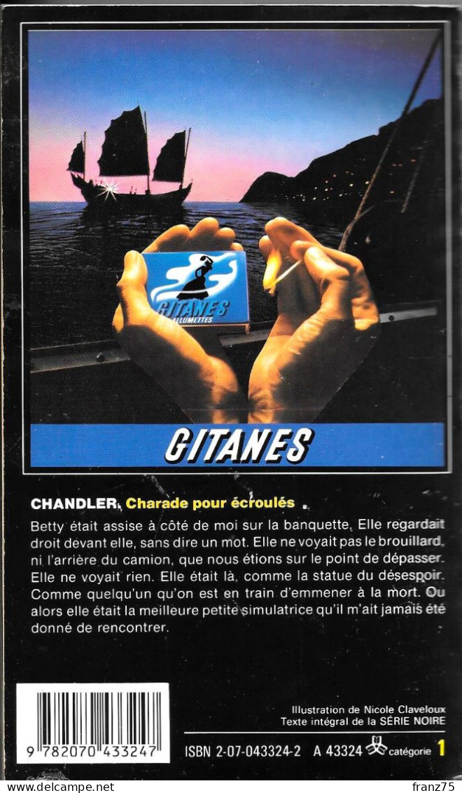 Charade Pour écroulés-R. CHANDLER-1985-Carré Noir--BE - NRF Gallimard