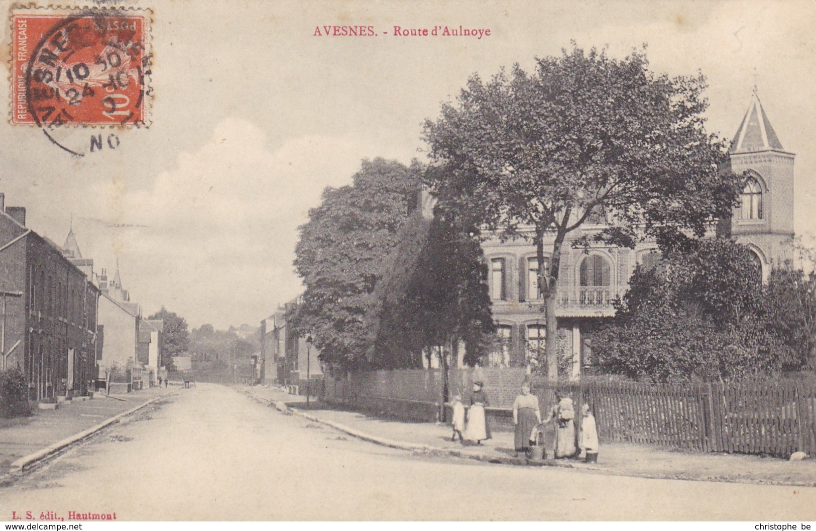 CPA Avesnes, Route D'Aulnoye (pk39165) - Avesnes Sur Helpe