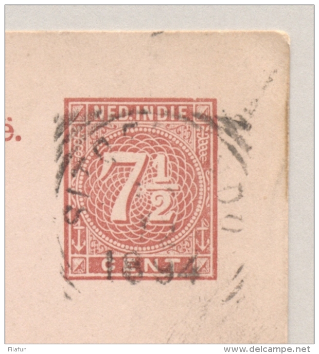 Nederlands Indië - 1894 - 7,5 Cent Briefkaart Van Sitoebondo "Over Marseille" Naar Rotterdam / NL - Nederlands-Indië