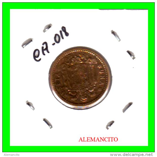 ESPAÑA  MONEDA DE 1.- Pta. .  BRONCE  AÑO  1947  **19 - 54** - 1 Peseta