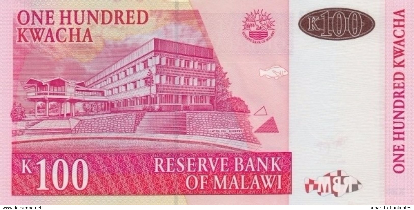 MALAWI 100 KWACHA 2011 P-54e UNC [MW145f] - Malawi