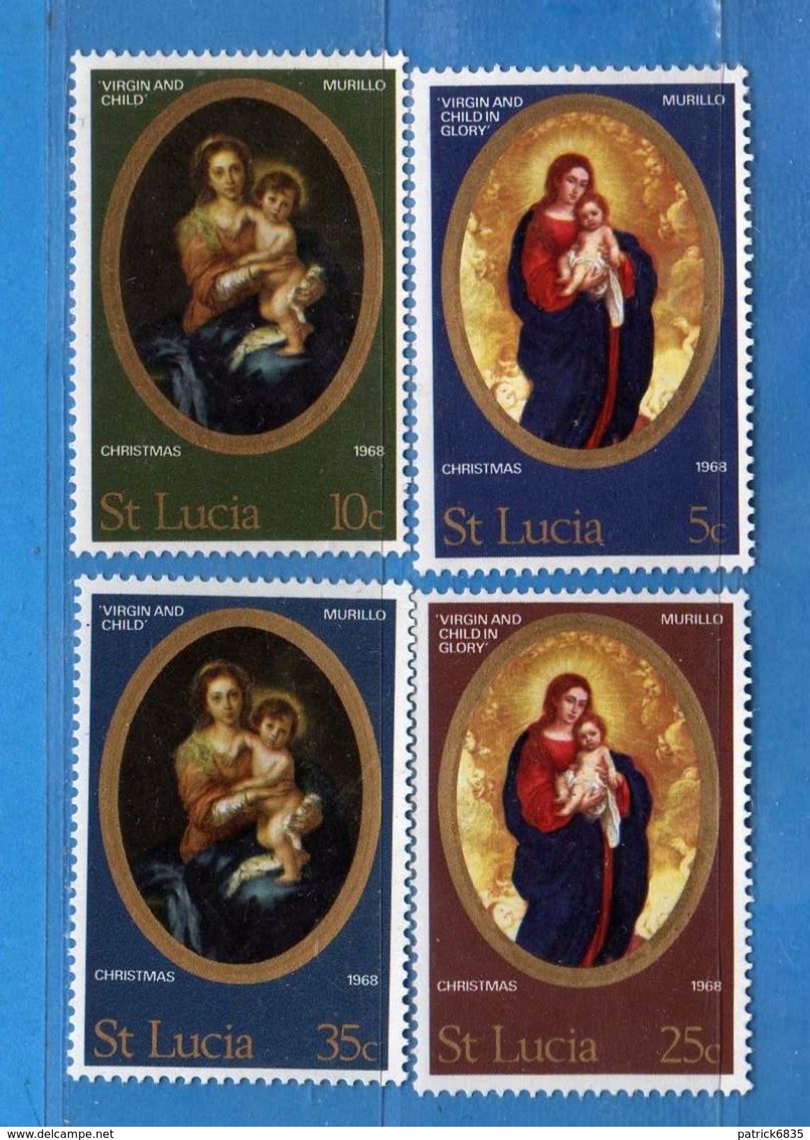 (Mn1) SANTA LUCIA - 1968 **- NOEL  -Yv. 235 à 238  - MNH. . Vedi Descrizione - St.Lucia (1979-...)