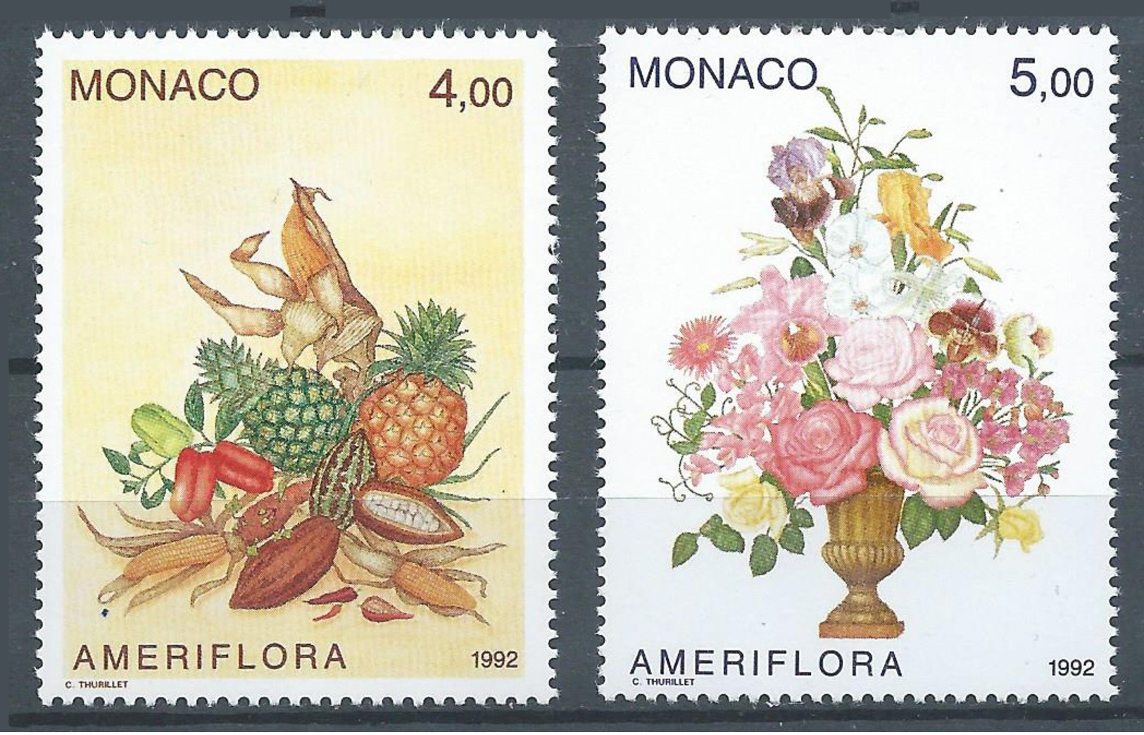 Monaco YT N°1830/1831 Exposition Ameriflora Colombus Neuf ** - Nuovi