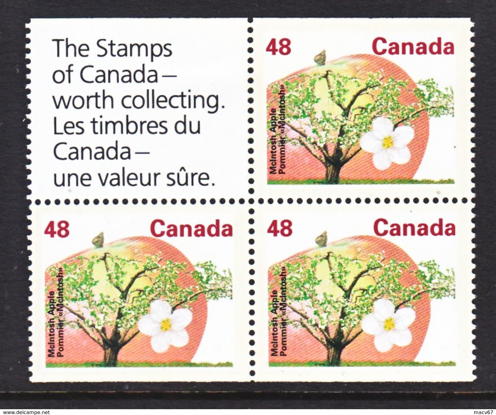 CANADA  1363 A  **   TREE  FLOWERS - Unused Stamps