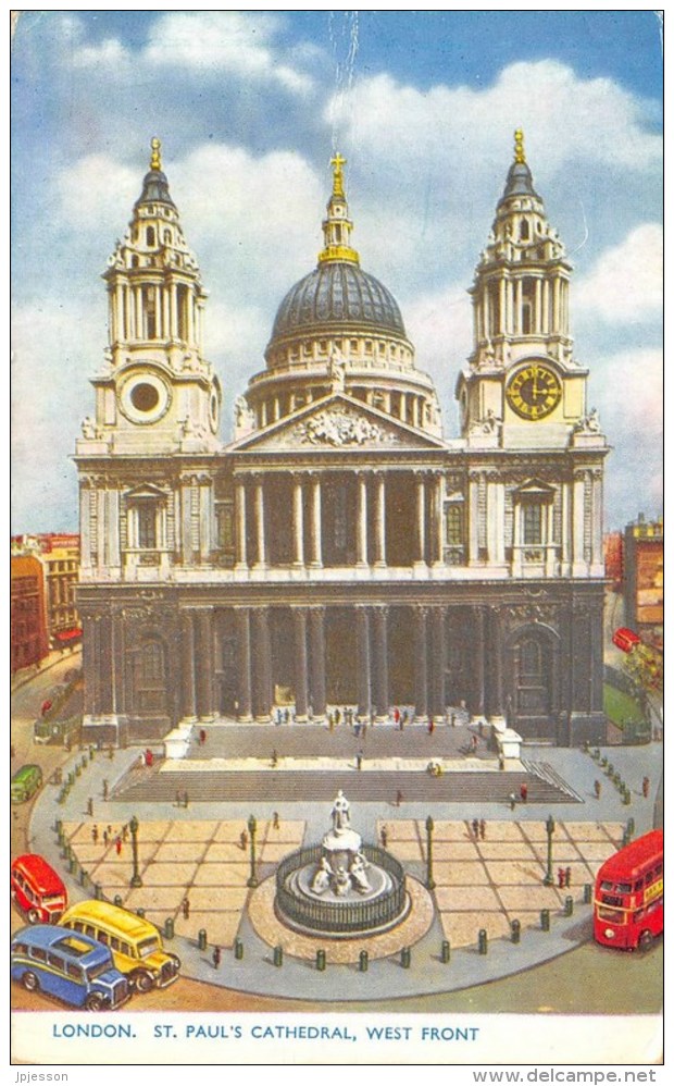 LONDON.  SAINT PAUL'S CATHEDRAL, WEST FRONT - St. Paul's Cathedral