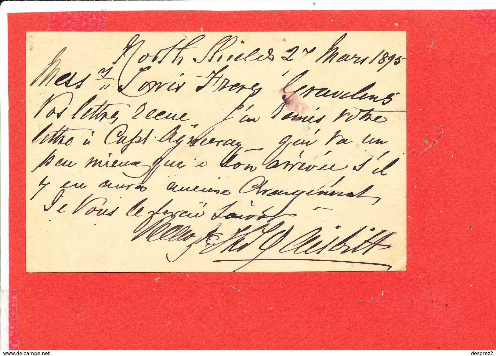 Postacard Great Britain Ireland Envoyée A GRAVELINES  Mr Torris - Ver. Königreich