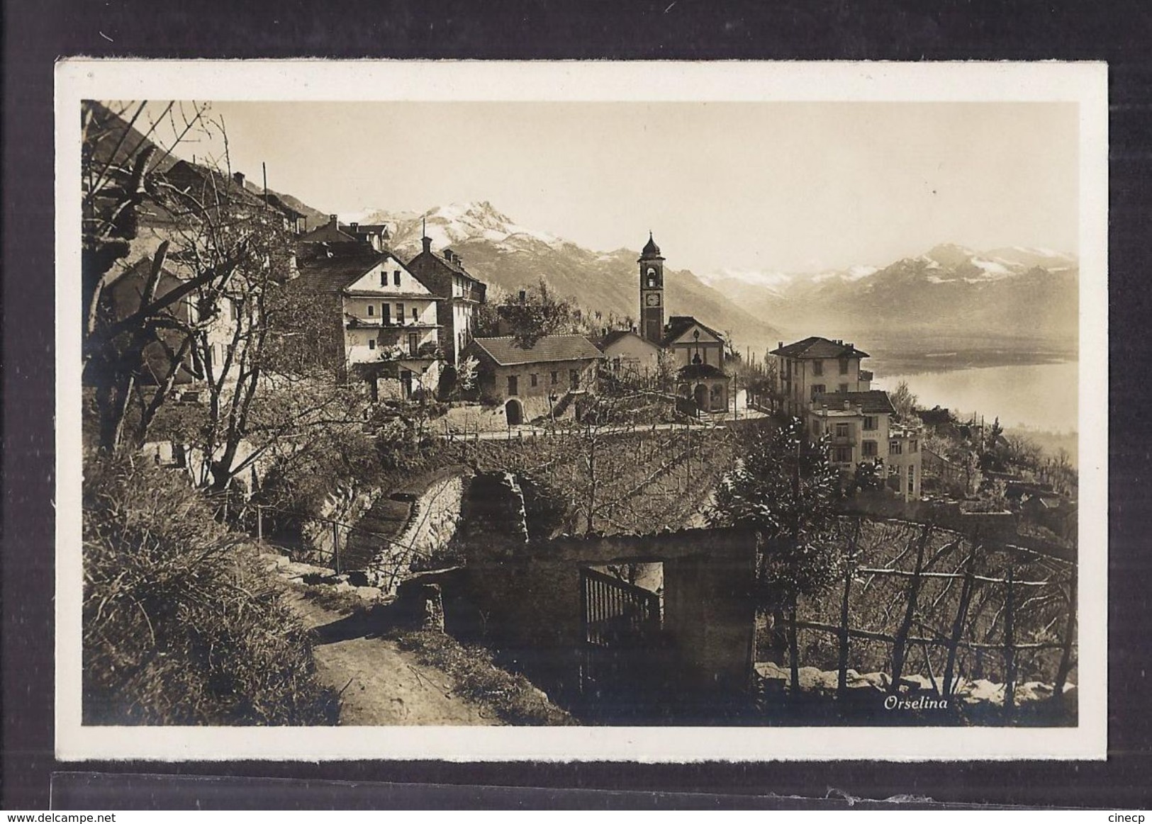 CPSM SUISSE - ORSELINA - Très Jolie Vue Générale Du Village ( Pas Dans Libellé ) + Vue De L'intérieur - Orselina