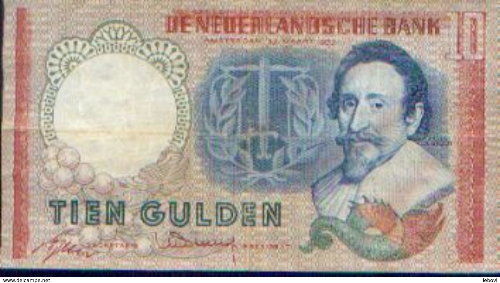 PAYS-BAS – 10 Gulden – 23.03.1953 - 10 Florín Holandés (gulden)