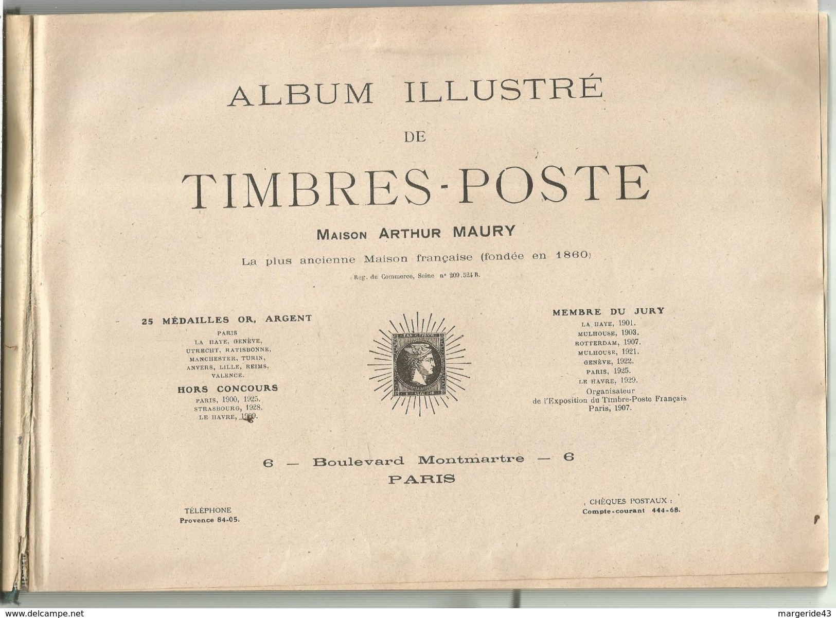 ALBUM ARTHUR MAURY MONDE 1930  VOIR SCANS ET DESCRIPTION - Verzamelingen (in Albums)