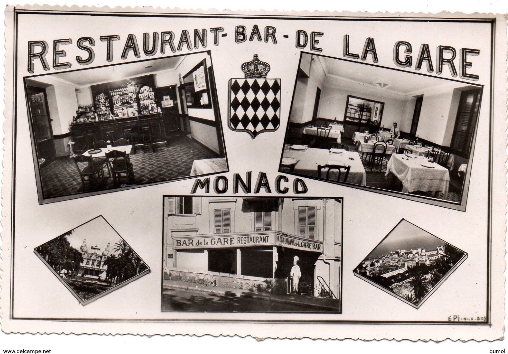 MONACO  -  Restaurant - Bar De La Gare  -  Multi Vues - Cafés & Restaurants