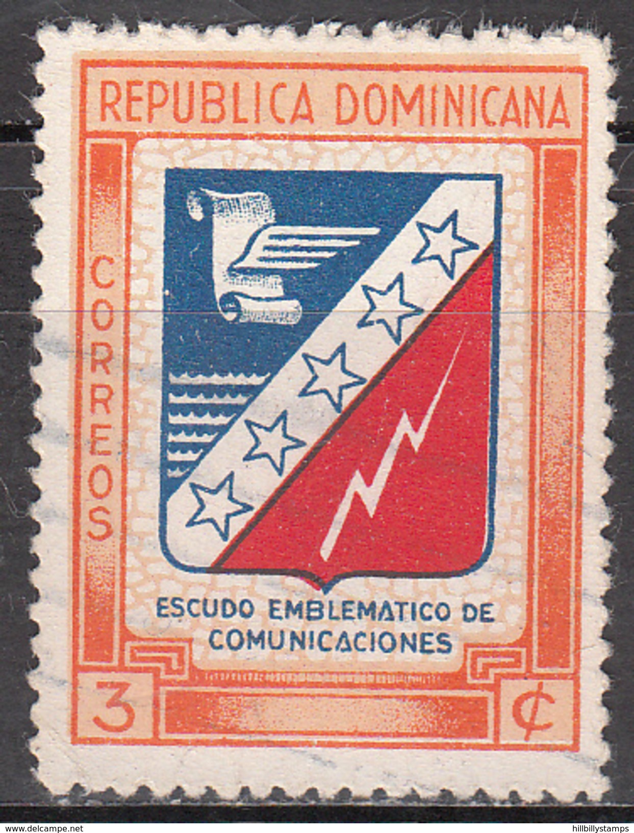 DOMINICAN REPUBLIC     SCOTT NO. 417     USED     YEAR 1945 - Dominican Republic