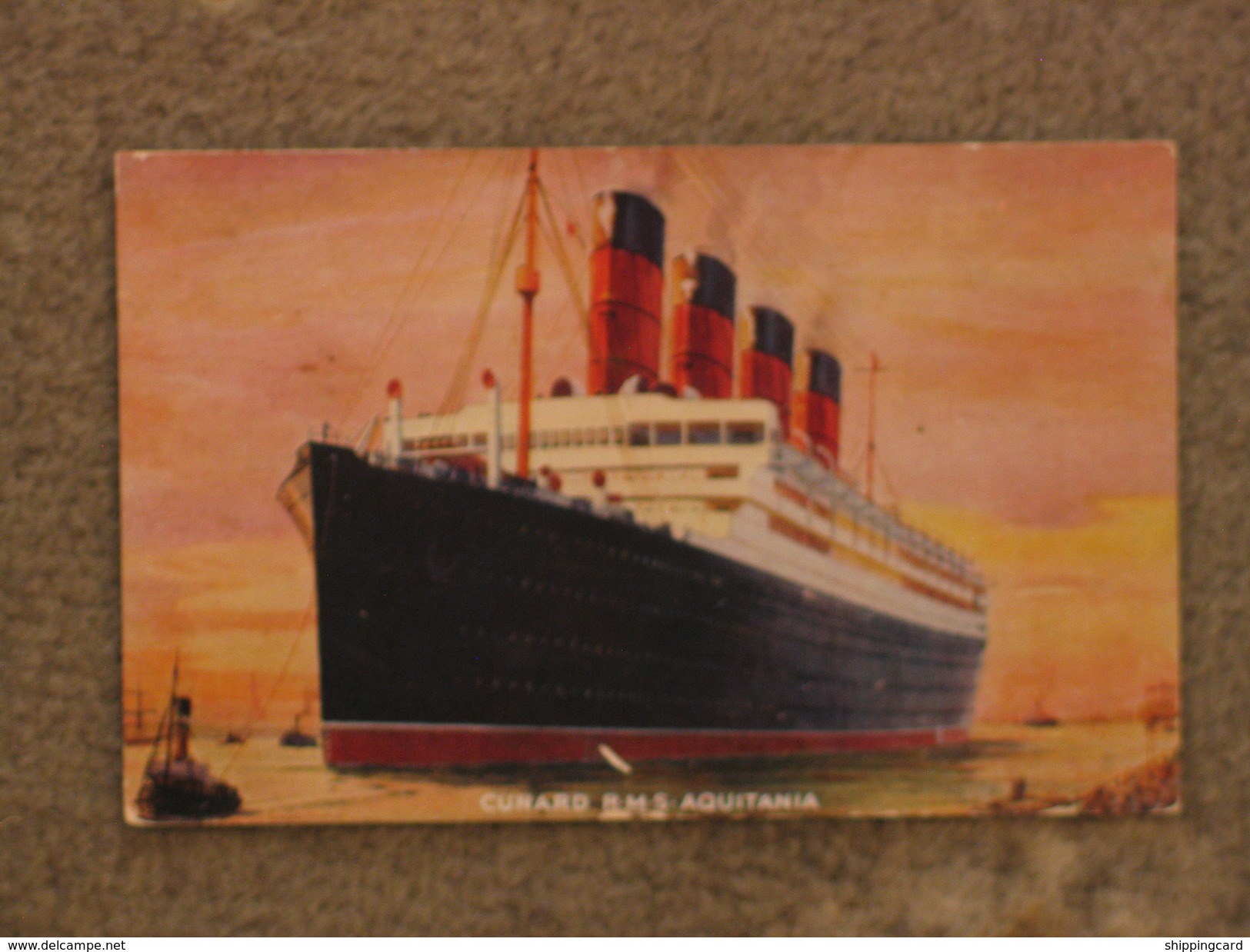 CUNARD LINE AQUITANIA - ART CARD - Dampfer