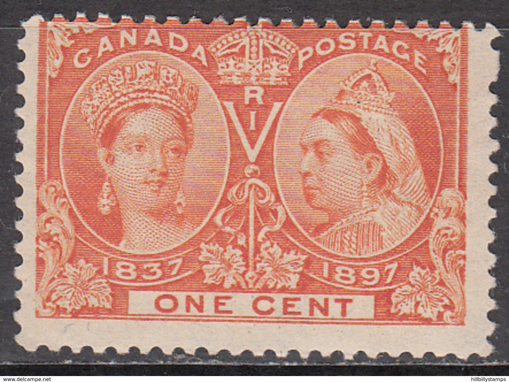 CANADA     SCOTT NO. 51    MINT HINGED     YEAR 1897 - Unused Stamps